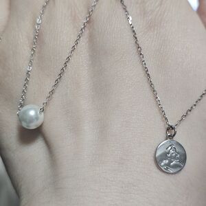 Sterling Silver Pearl Pendant Necklace